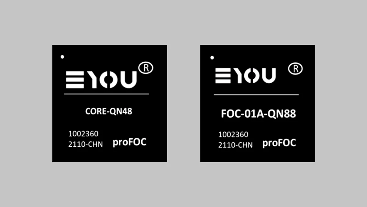 EYOU self-developed proFOC driver chips for robot joint actuators
